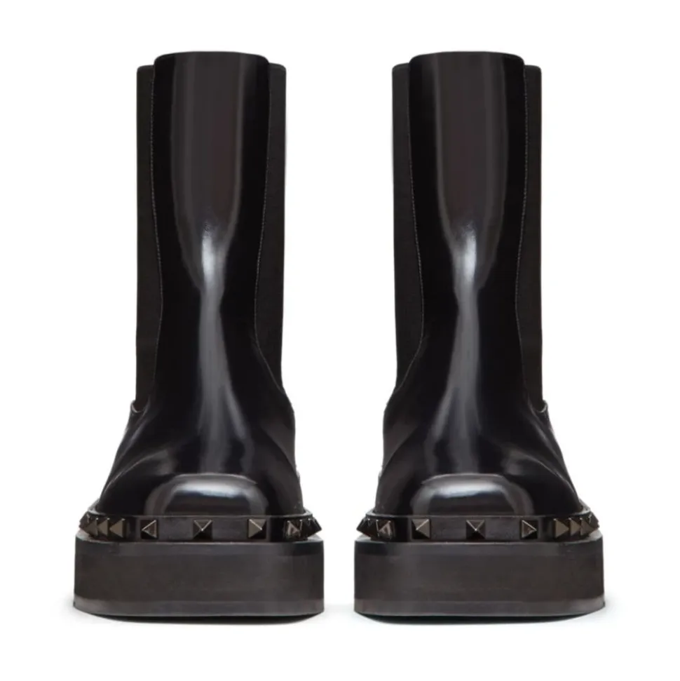 Bottines 70 mm en cuir de veau Vlogo Signature