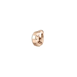 Boucle d'oreille unique en or rose Ice Cube