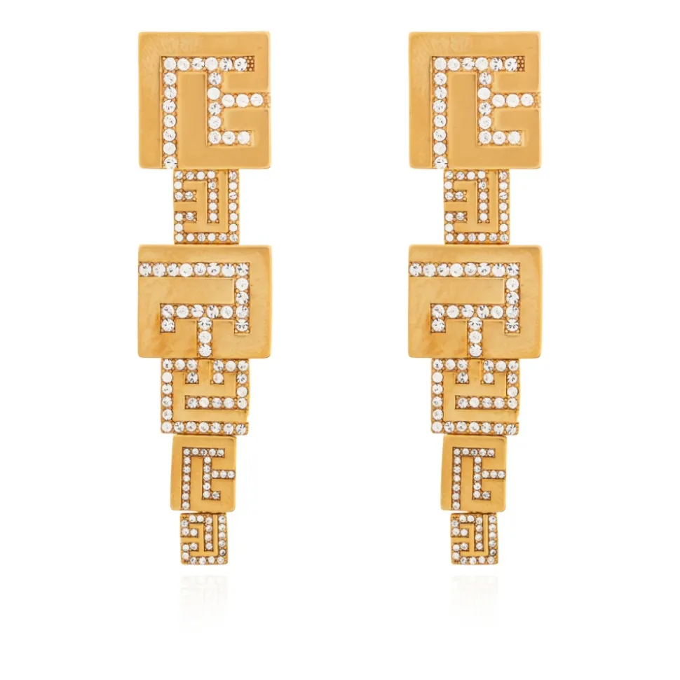 Boucles d'oreilles avec cristaux scintillants