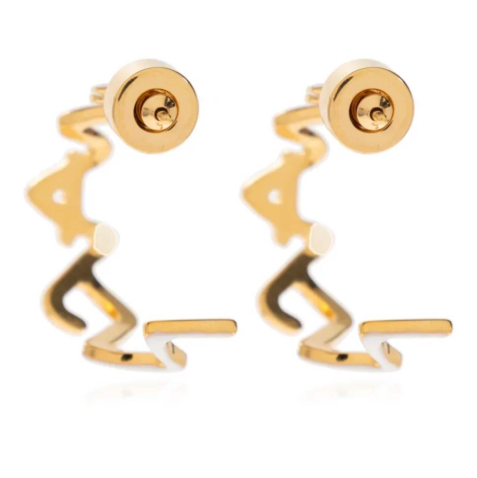 Boucles d'oreilles avec logo