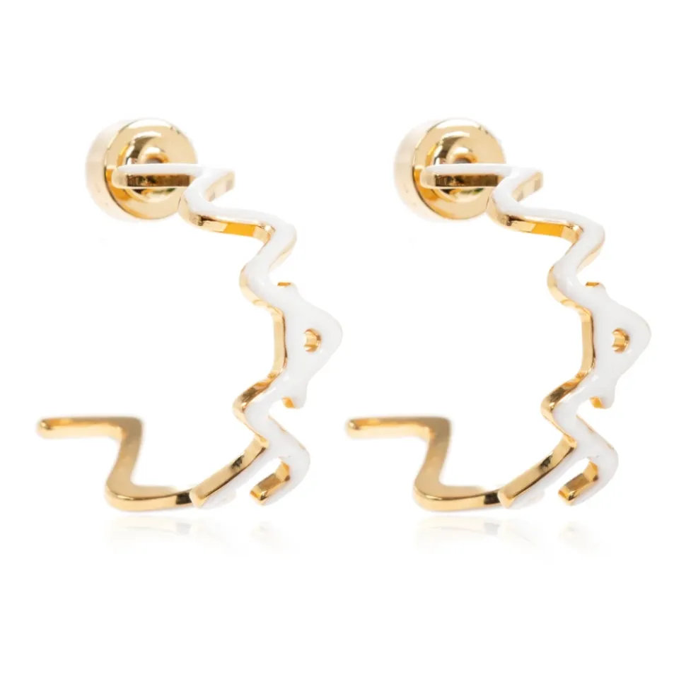 Boucles d'oreilles avec logo