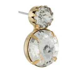 Boucles d'Oreilles Cristal Or Antique