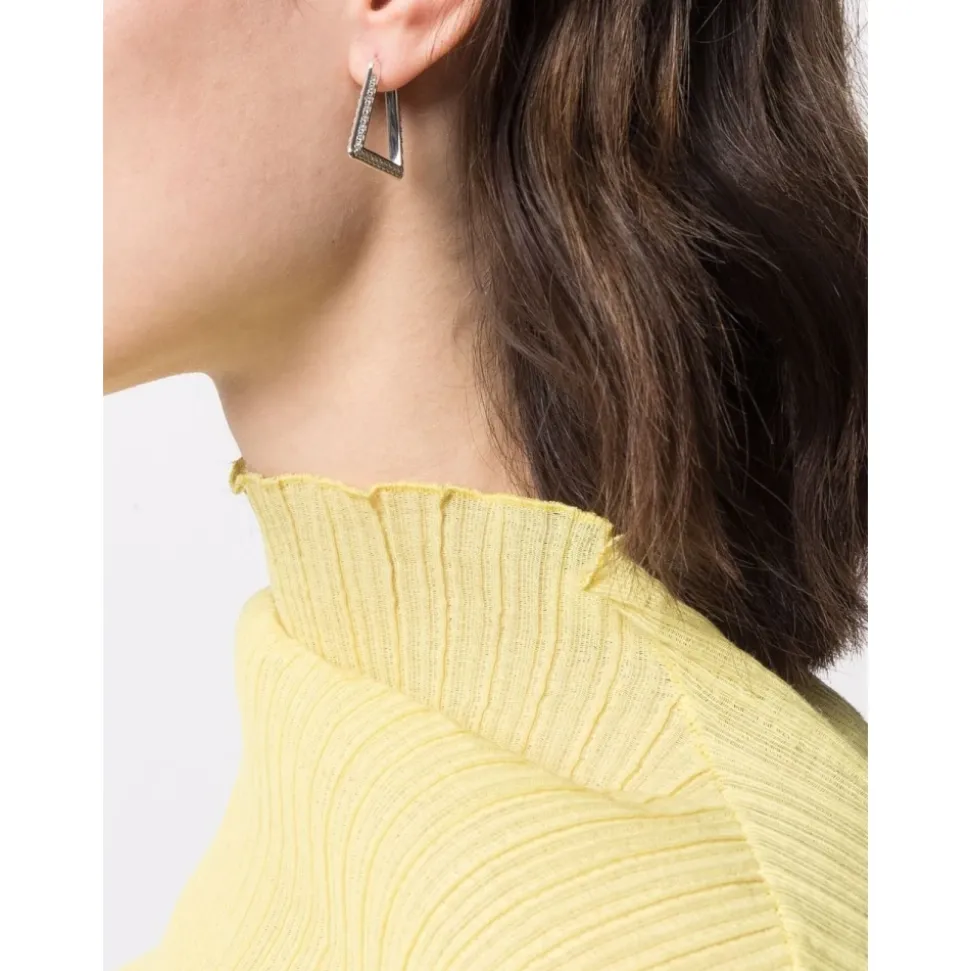Boucles doreilles en argent zircone diamant