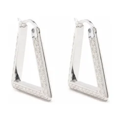 Boucles doreilles en argent zircone diamant