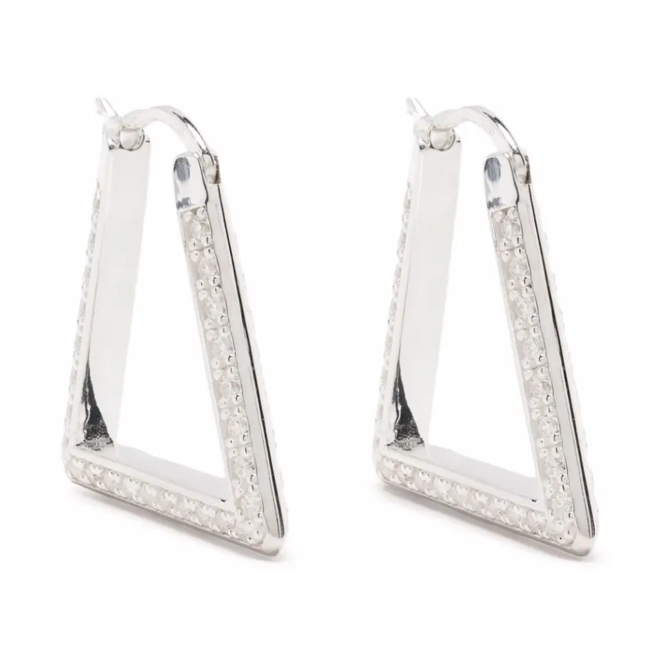 Boucles doreilles en argent zircone diamant