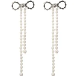 Boucles d'oreilles en cristal et perles
