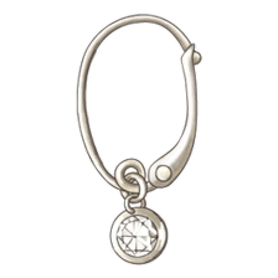 Boucles d`oreilles Firefly en diamant taille rose