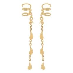 Boucles d`oreilles Golden Bijoux Logo Gravé