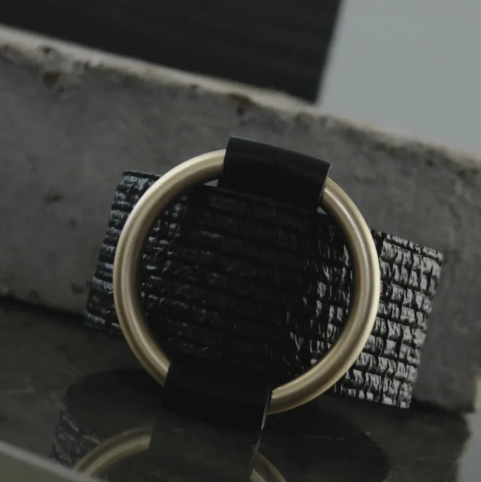 Bracelet Mega Ring en Cuir