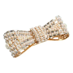 Broche Cristal Tons Dorés