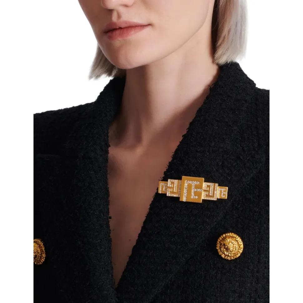 Broche 3D PB avec cristaux
