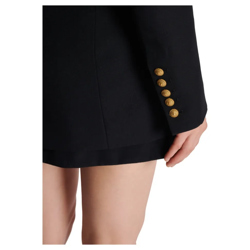 2-button cinched-waist jacket