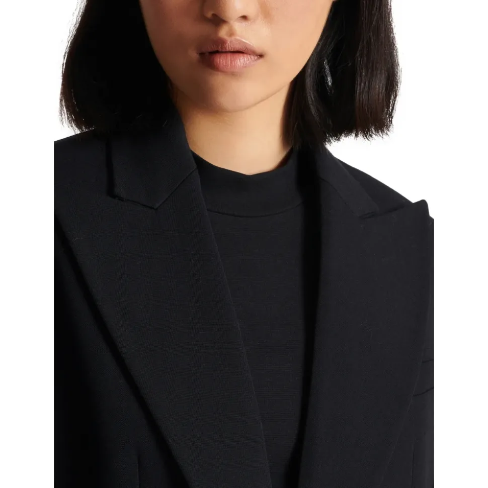2-button cinched-waist jacket