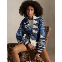 Cardigan Intarsia Patchwork