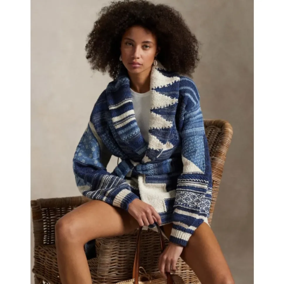 Cardigan Intarsia Patchwork