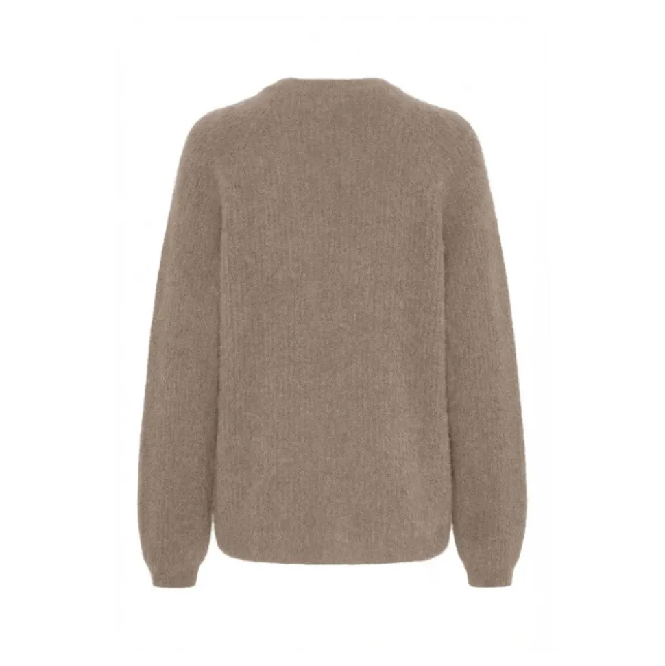 Cardigan Mélange Cachemire et Raton Laveur