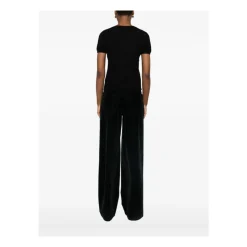 Cashmere Short Sleeve Round Neck Fine Knit