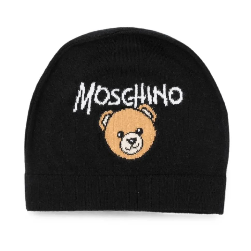 Casquette avec logo ours intarsia
