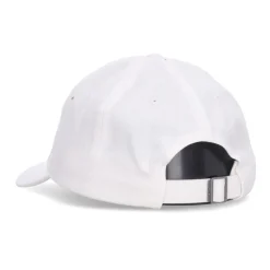Casquette blanche à visière incurvée avec patch Dunk
