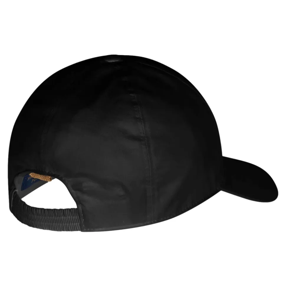 Casquette de Baseball en Coton Noir avec Aileron de Requin