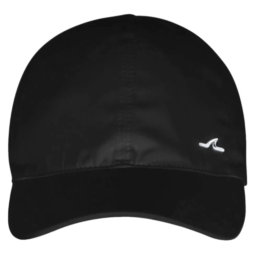 Casquette de Baseball en Coton Noir avec Aileron de Requin
