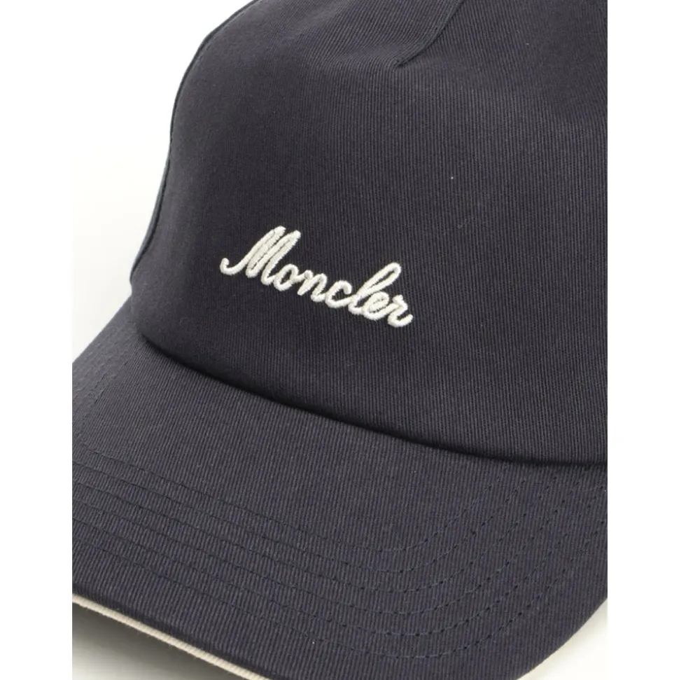 Casquette de baseball en gabardine de coton brodé