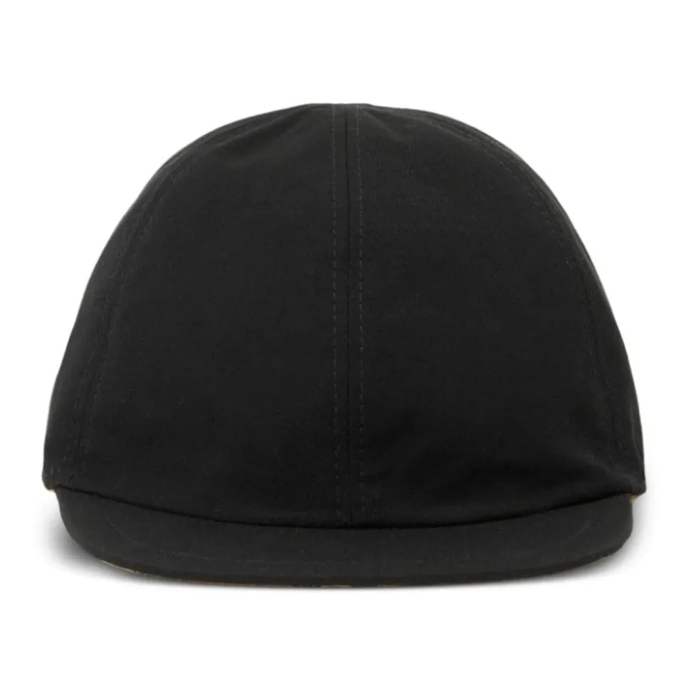Casquette en coton réversible à carreaux vintage