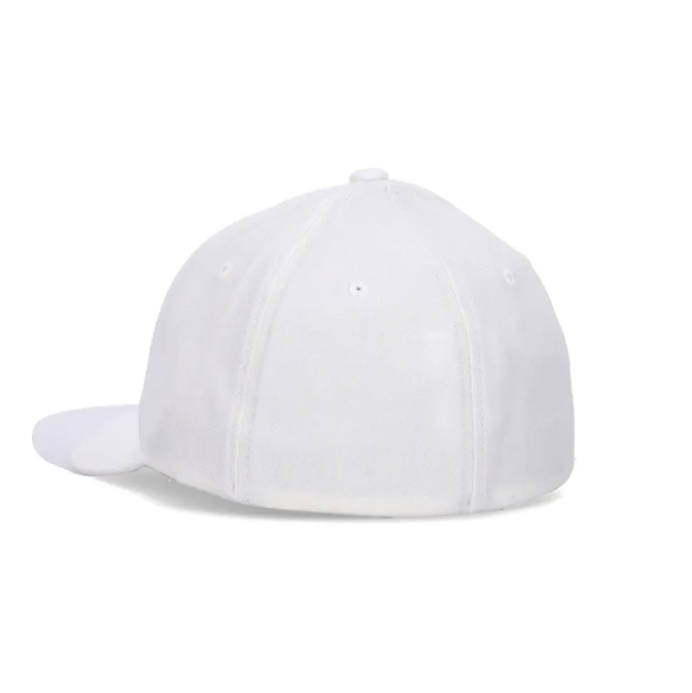 Casquette Flexfit Visière Courbée Blanc/Noir