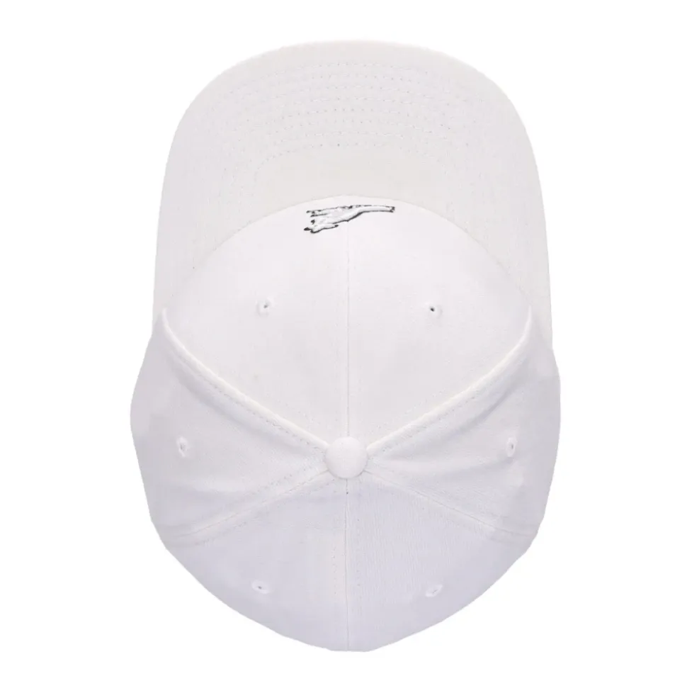 Casquette Flexfit Visière Courbée Blanc/Noir
