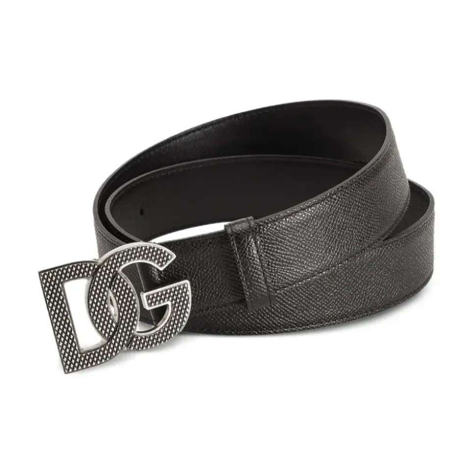 Ceinture avec logo et finition texturée