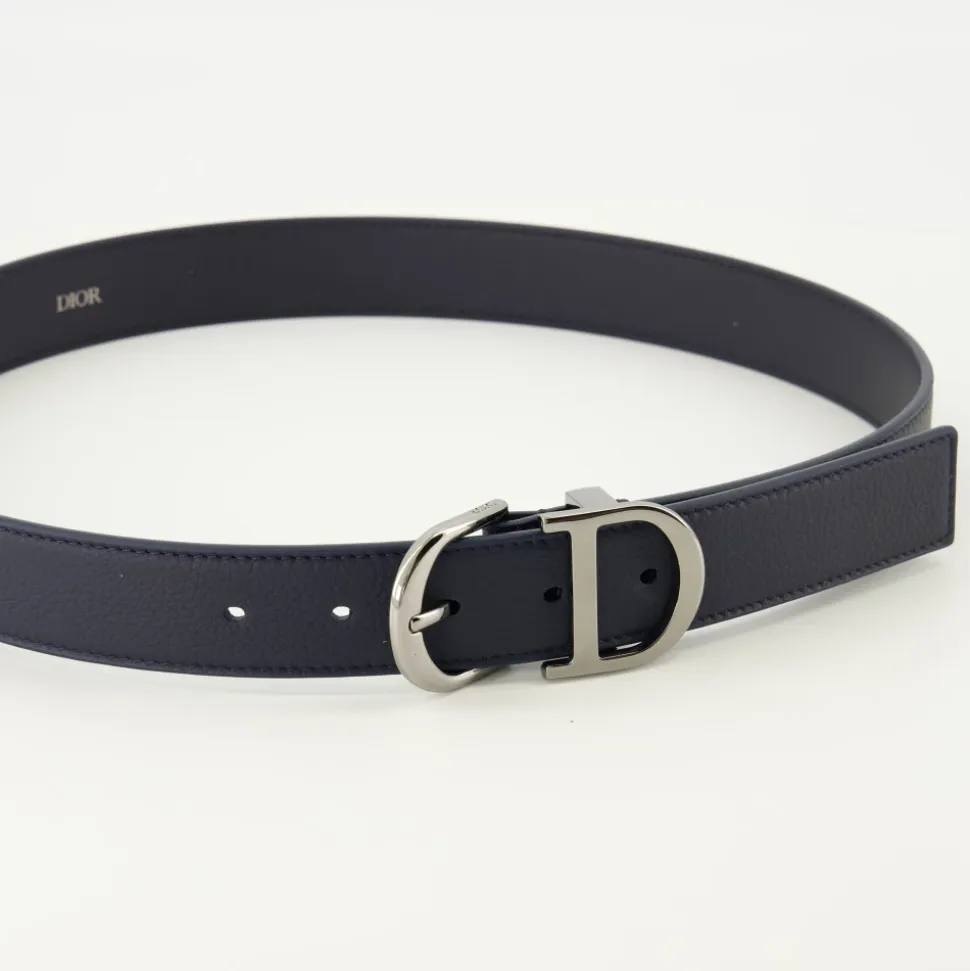 Ceinture à boucle ardillon CD