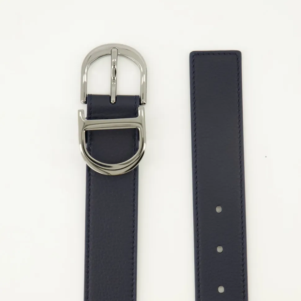 Ceinture à boucle ardillon CD