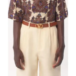 Ceinture Deep Caramel VLogo Signature