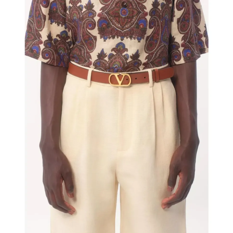Ceinture Deep Caramel VLogo Signature
