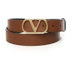 Ceinture en cuir avec détail VLogo
