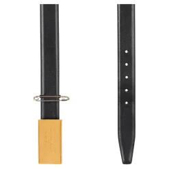 Ceinture en cuir avec épingle à nourrice