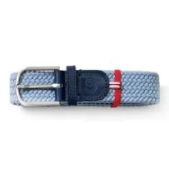Ceinture en Cuir Bleu Santorini Portofino