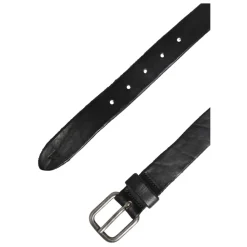 Ceinture en cuir à boucle métallique