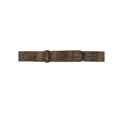 Ceinture en Cuir de Crocodile Marron