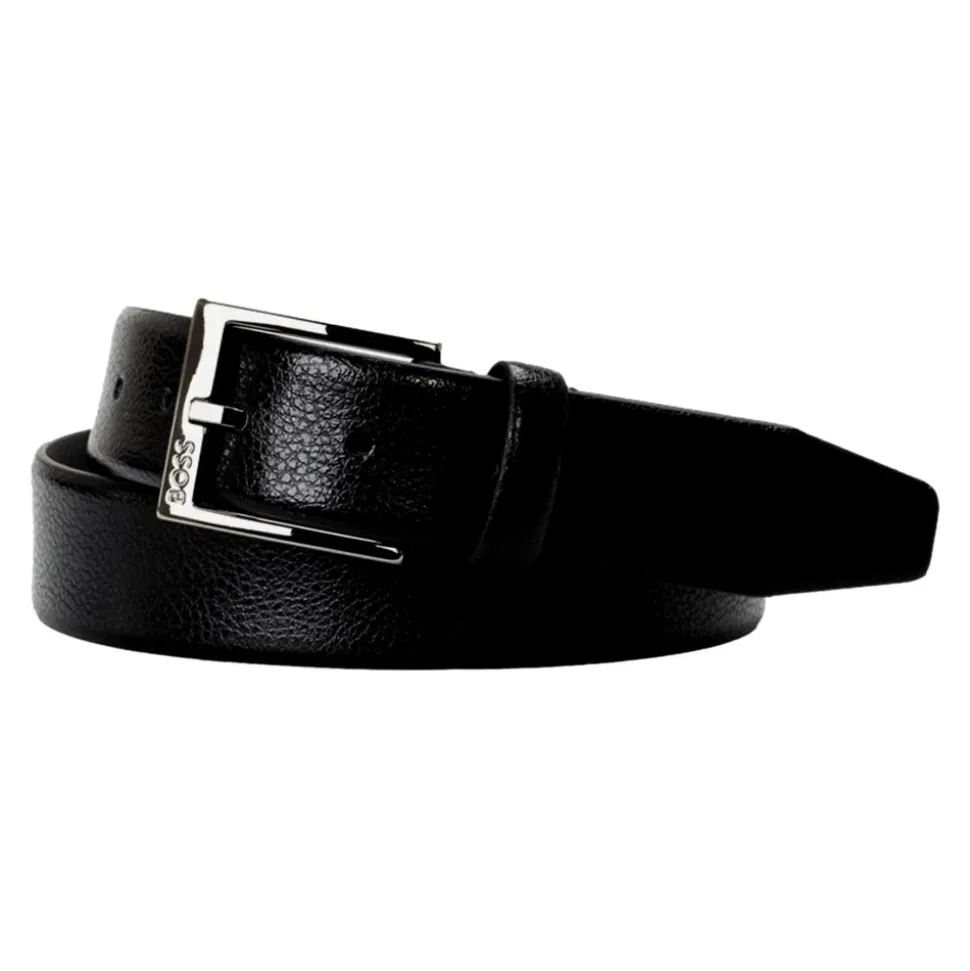 Ceinture en cuir embossé Boucle en métal Elloy