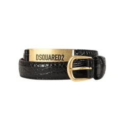 Ceinture en cuir façon crocodile