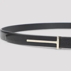 Ceinture en Cuir Noir pour Femmes