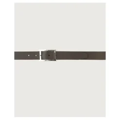 Ceinture en Cuir Réversible Noire pour Homme