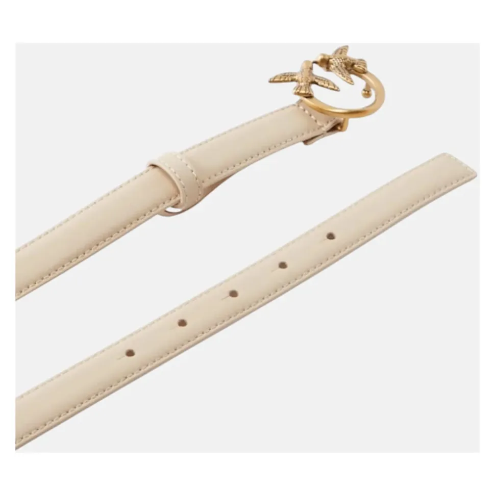 Ceinture fine en cuir Love Birds 2 cm