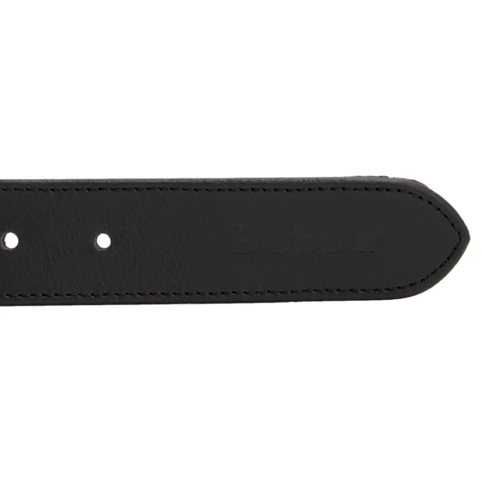 Ceinture réversible en cuir et tissu Modern Tartan