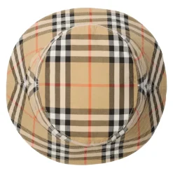 Chapeau bob en coton à carreaux