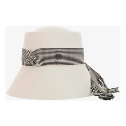 Chapeau Cloche en Feutre de Lapin Blanc Optique