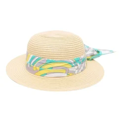 Chapeau de paille avec imprimé