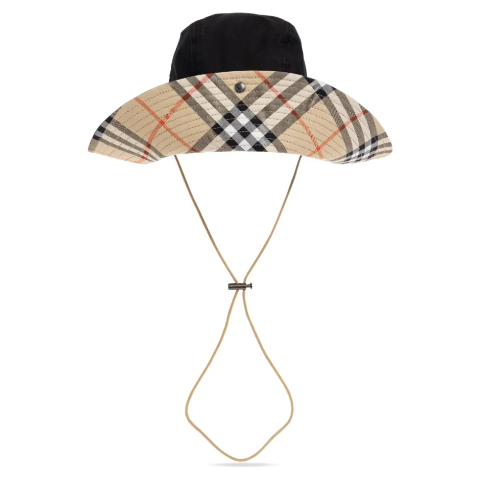 Chapeau en coton avec liens