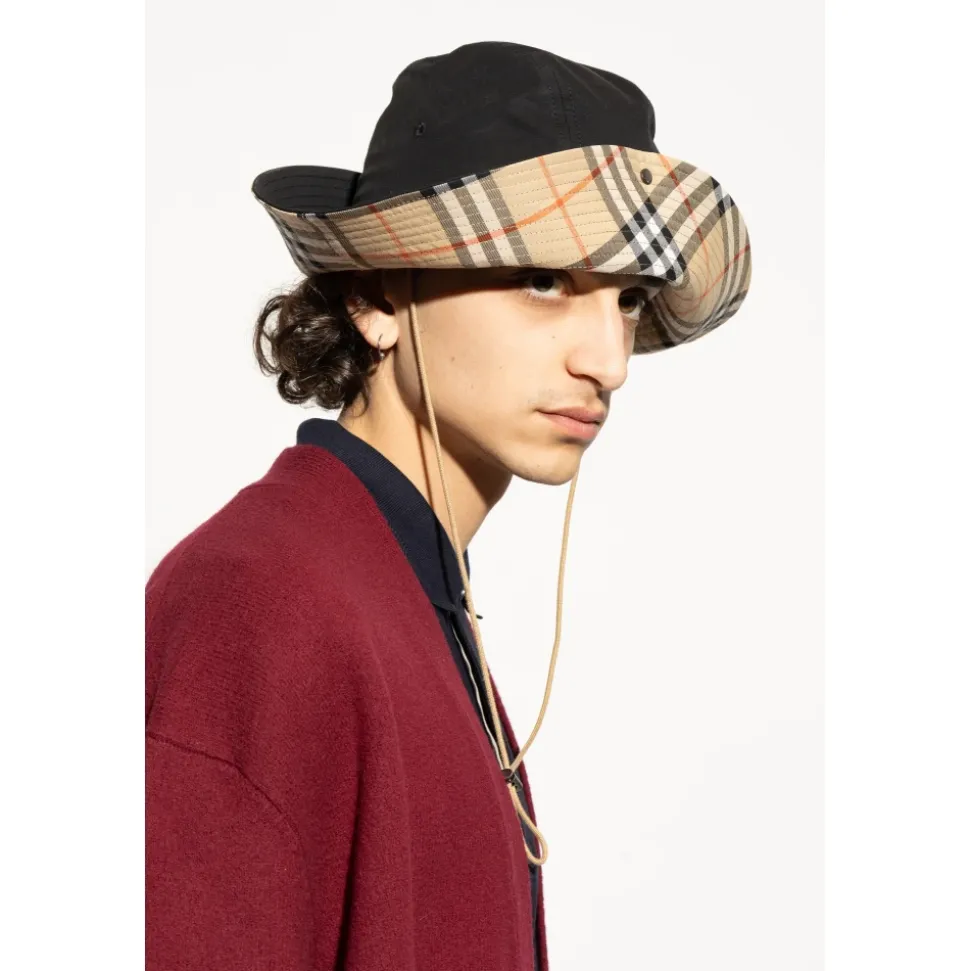 Chapeau en coton avec liens